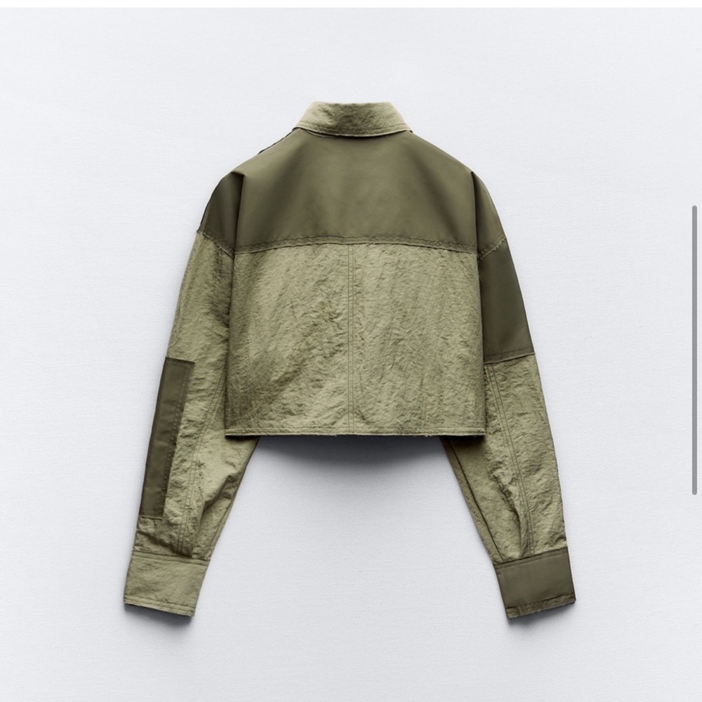 Zara Nylon Patchwork Cropped Top - image 2